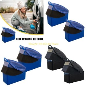 U2JA Car Tire Dressing Applicator Wheel Sponge Reusable Auto Detailing Supplies
