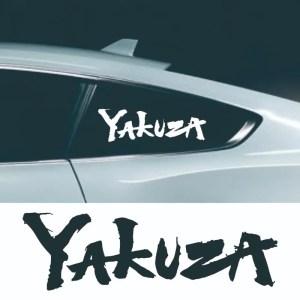 Yakuza Logo Car Stickers Japanese Jdm with Game Decal, Waterproof DIY Die-Cut Portable, Refrigerator, Accessories