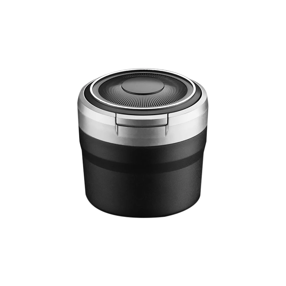 Car Ashtray Auto Pop Lid Ashtray Portable Mini Ashtray Car Interior Ashtray with LED Light Car Accessories