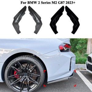 Car Rear Bumper Wrap Corner For BMW 2 Series M2 G87 2023+ Exterior Spoiler Diffuser Aftermarket Parts Exterior Car Accessories