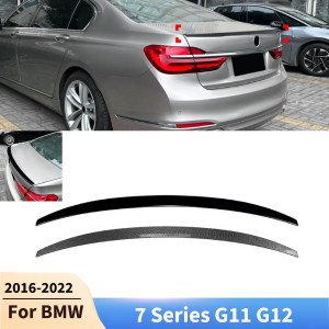 For BMW 7 Series G11 G12 2016-2022 Rear Trunk Spoiler Wing Lip Body kits Rear Roof Diffuser Tail Fin Accessories Exterior Parts